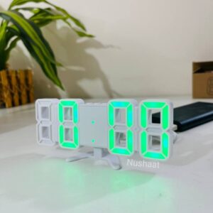 Mini 3D Digital Wall Clock – Modern LED Time Display with Smart Features