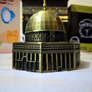 Metal Dome of the Rock Replica – Premium Islamic Decorative Showpiece (Qubbat al-Sakhra Model)
