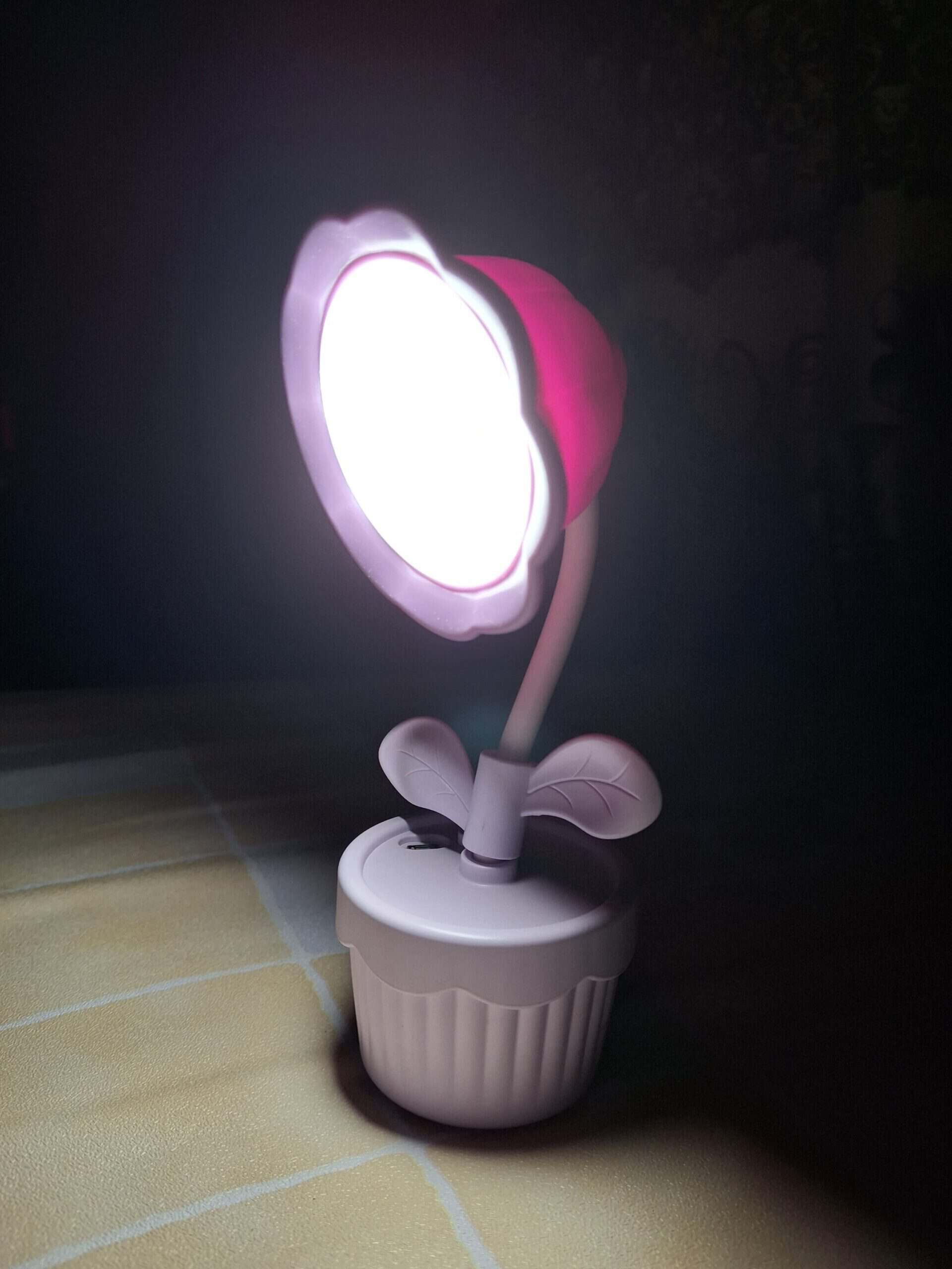 Flower LED Desk Lamp | USB Rechargeable Flexible Study Light - Image 3